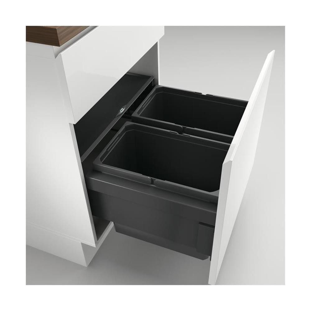 Naber Einbaumülleimer Cox® Base 360 S/600-2, anthrazit