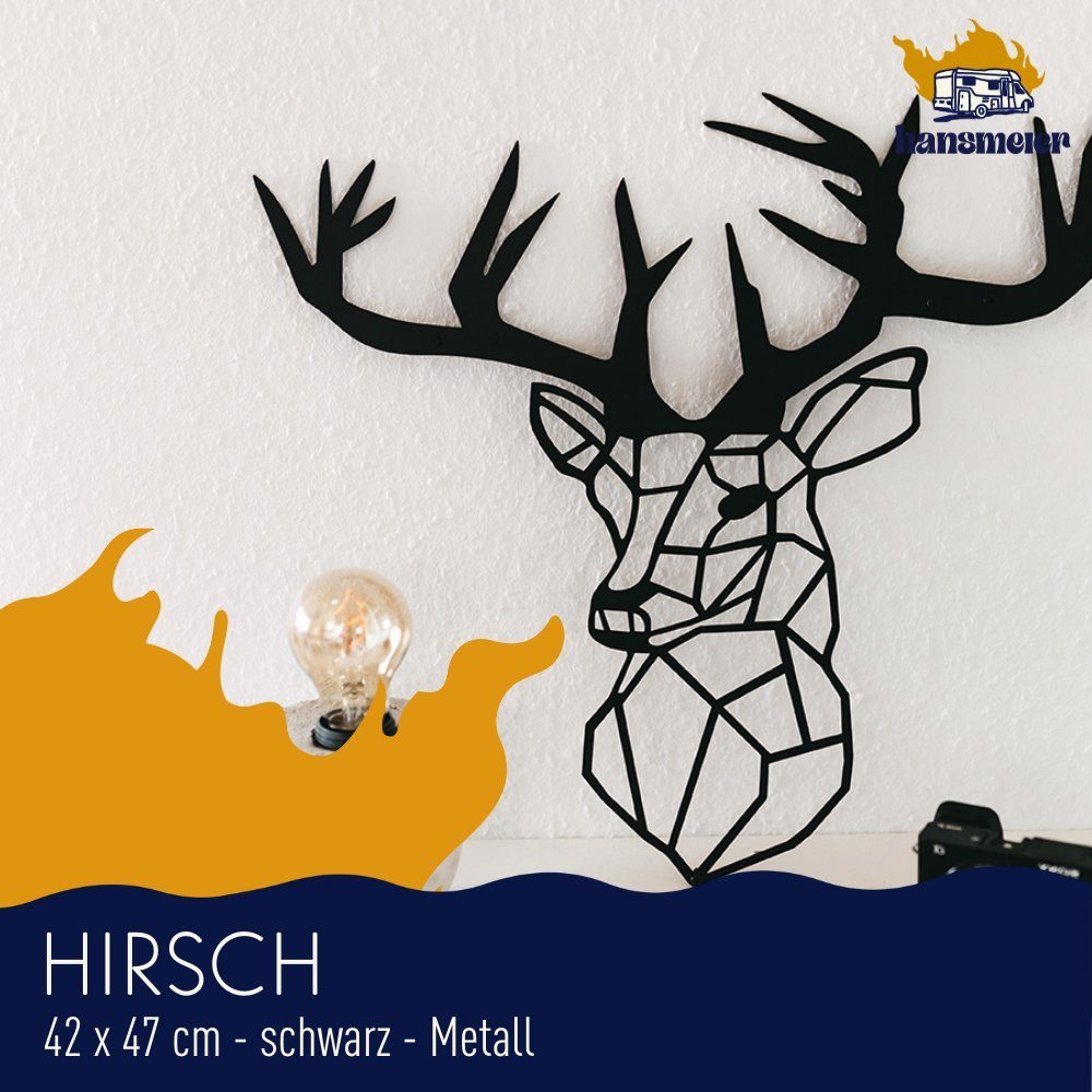 Hansmeier Wanddekoobjekt Wanddeko aus Metall, Wasserfest, Für Außen, Innen, Balkon & Garten