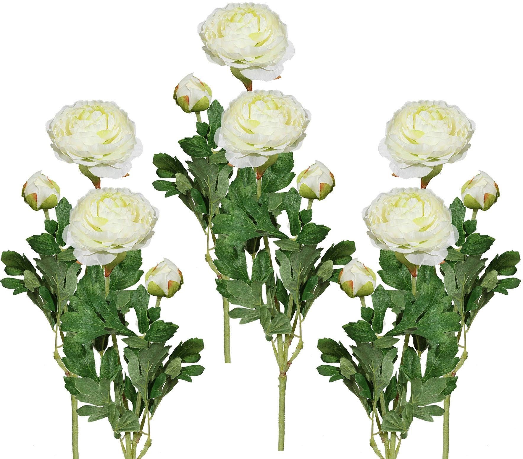 Kunstblume Ranunkel, Creativ green, Höhe 40 cm, für schöne Arrangements wie Sträuße und Gestecke