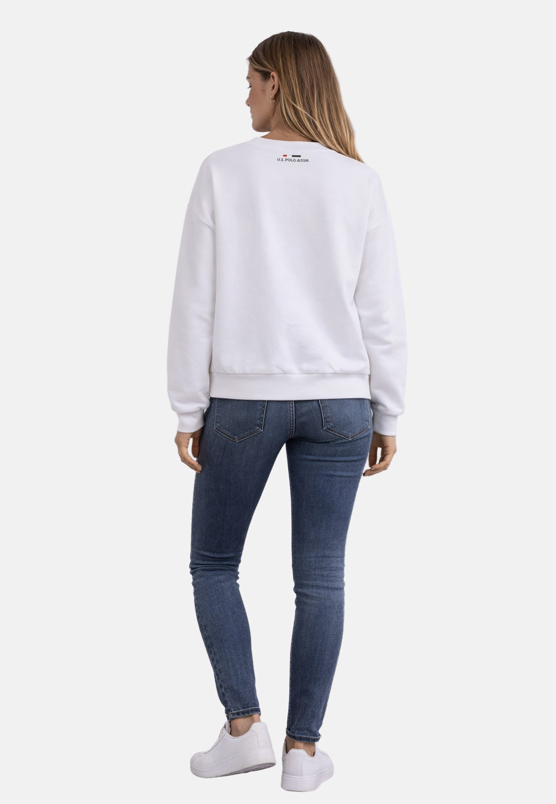 U.S. Polo Assn. Sweatshirt USKalatine Pullover Rundhals – Baumwollmix Sweater Weicher Rundhalspullover mit Stretch und Logo-Stickerei – Bild 4 von 5