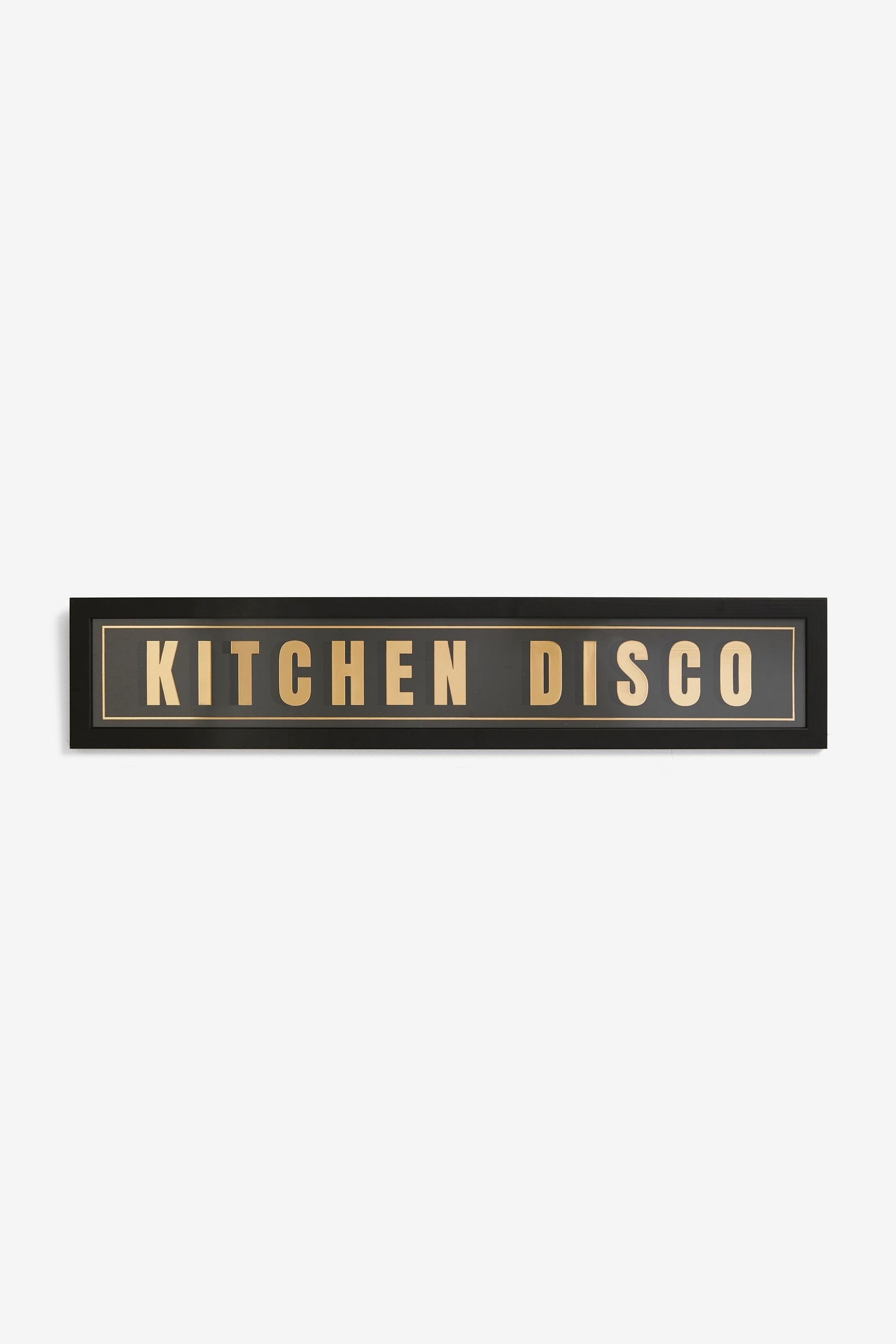 Wanddekoobjekt Gerahmter Wandschmuck Küchendisco