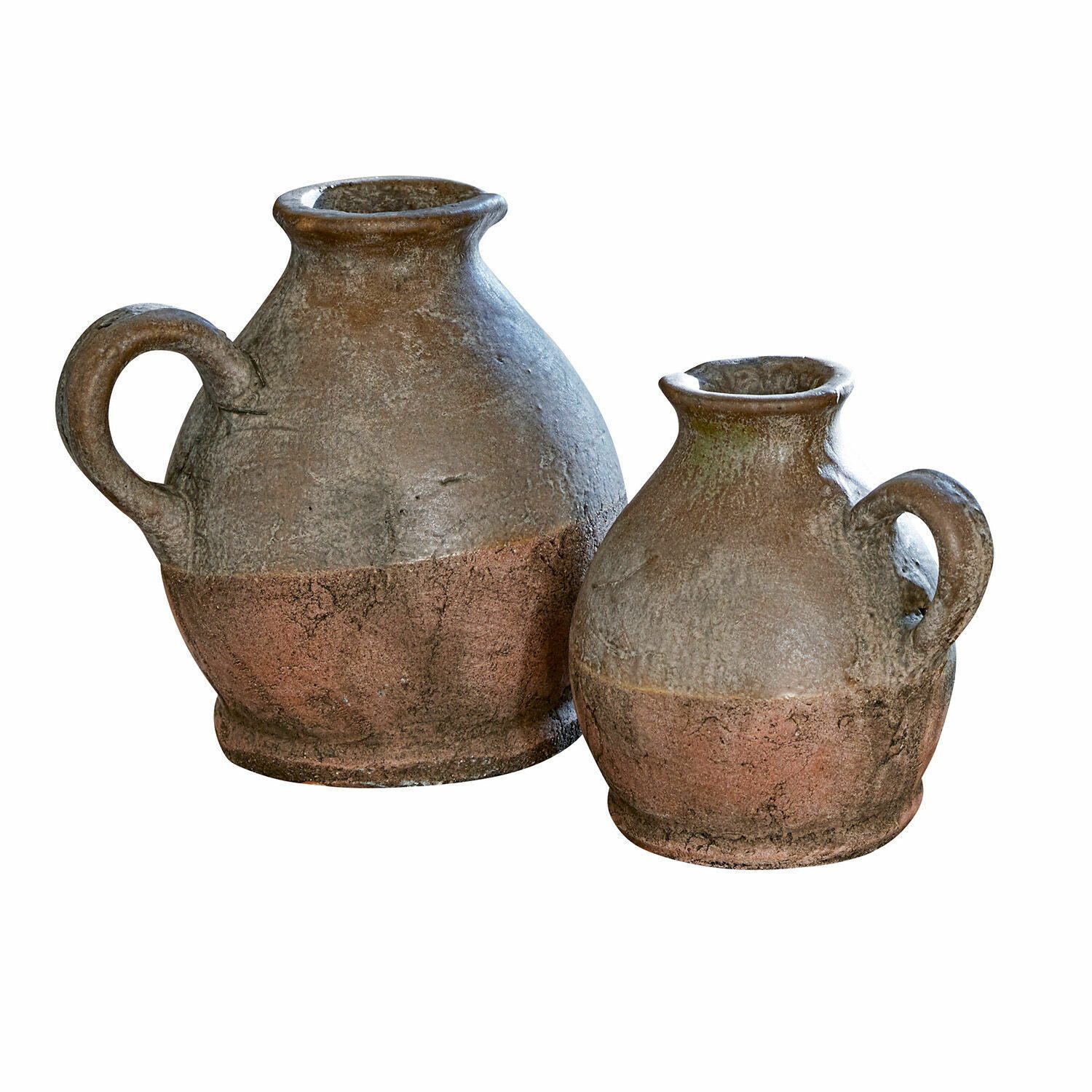 Mirabeau Tischvase Vase 2er Set Henriette antikbraun