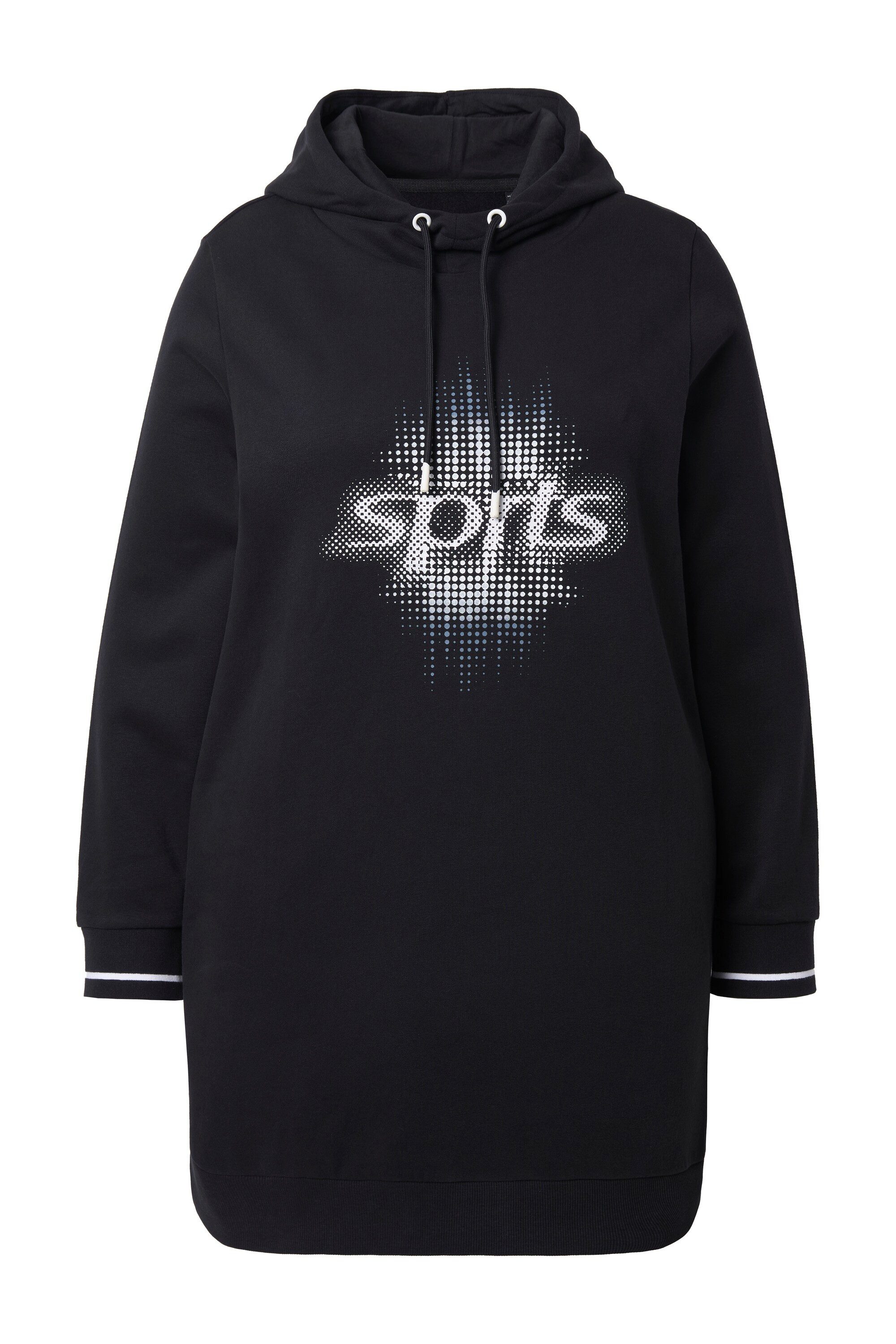 Ulla Popken Sweatshirt Long-Hoodie Oversized Kapuze Langarm günstig online kaufen