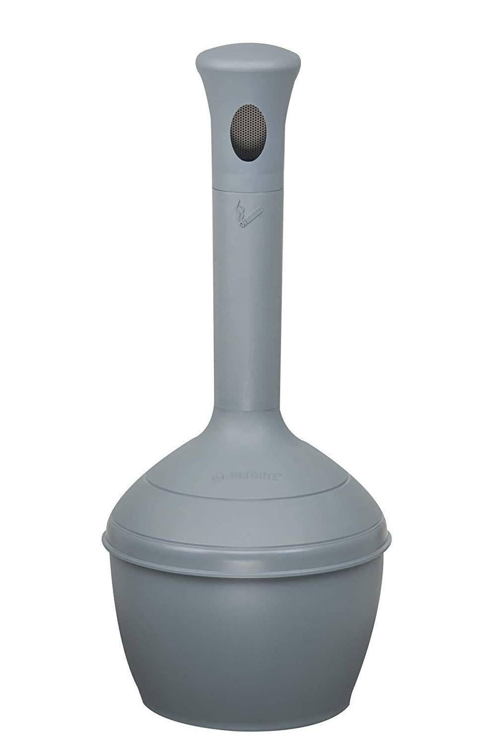 PROREGAL® Aschenbecher Sicherheits-Standascher, 15L, selbstlöschend, HxB 97x31cm Grau