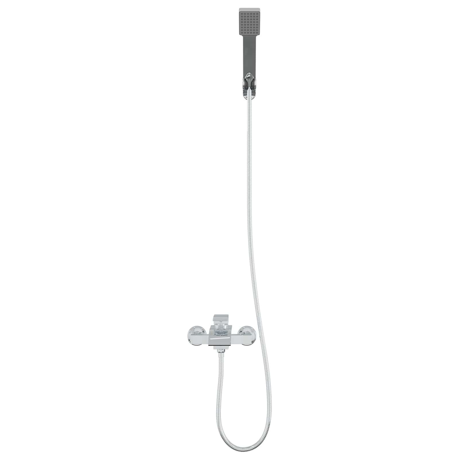 vidaXL Regenduschkopf Duschkopf Set Chrom G 1 / 2 Zoll