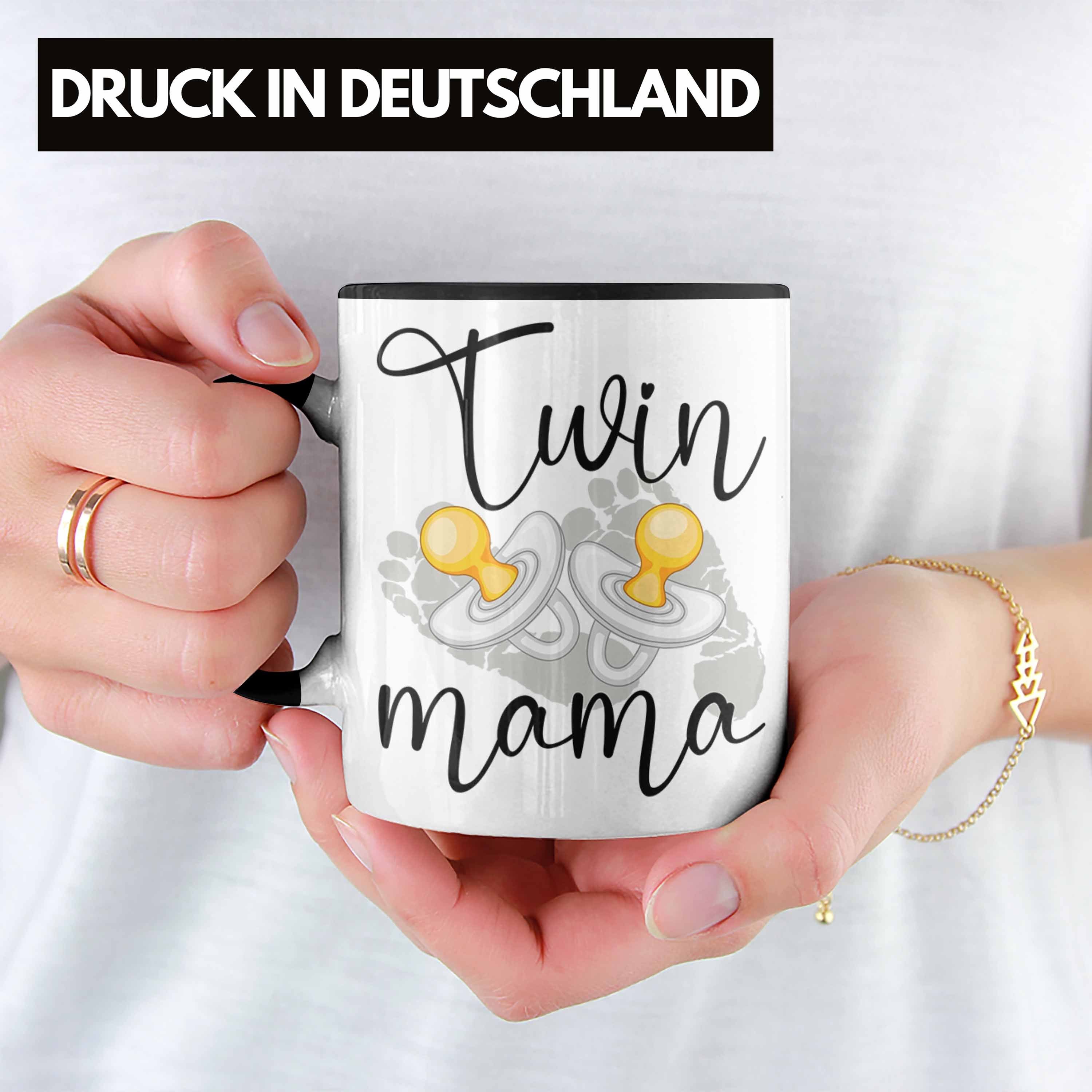 für Schwarz Mama" Trendation Tasse Zwillingen Geschenkidee von Mütter Zwillinge "Twin für Tasse