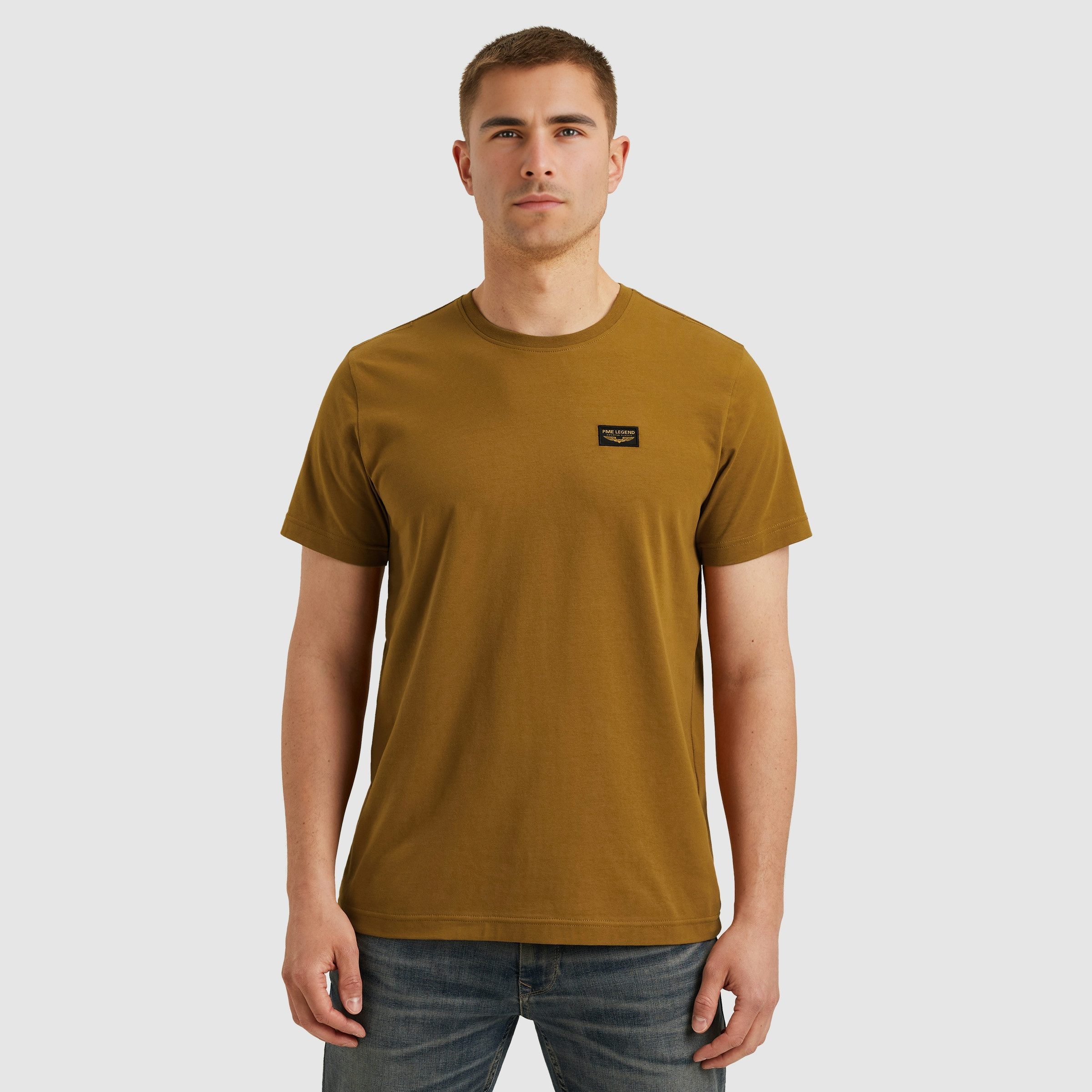 PME LEGEND T-Shirt mit Logobadge