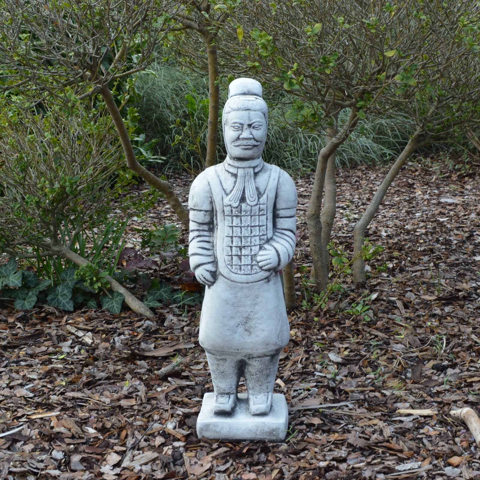 Gartenfigur Statue chinesischer Terrakotta-Krieger, H. 48 cm, 6 kg