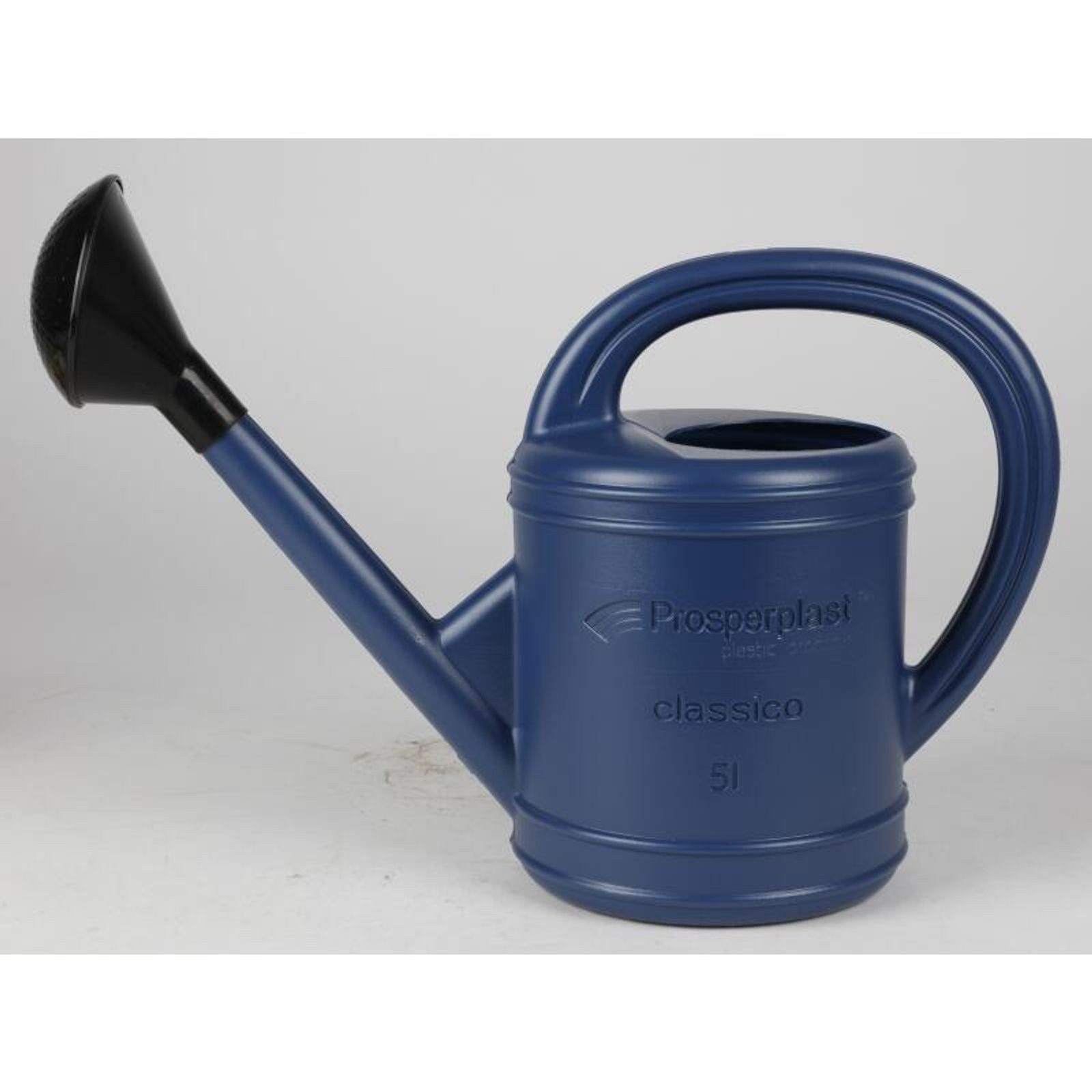 Prosperplast Gießkanne Gießkanne blau 5L mit Brause Blumengießkanne Wasserkanne Blumenkanne