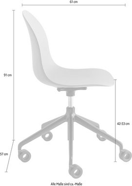 connubia Drehstuhl Academy CB/1695_P15, 360° drehbarer Bürostuhl mit Gaslift
