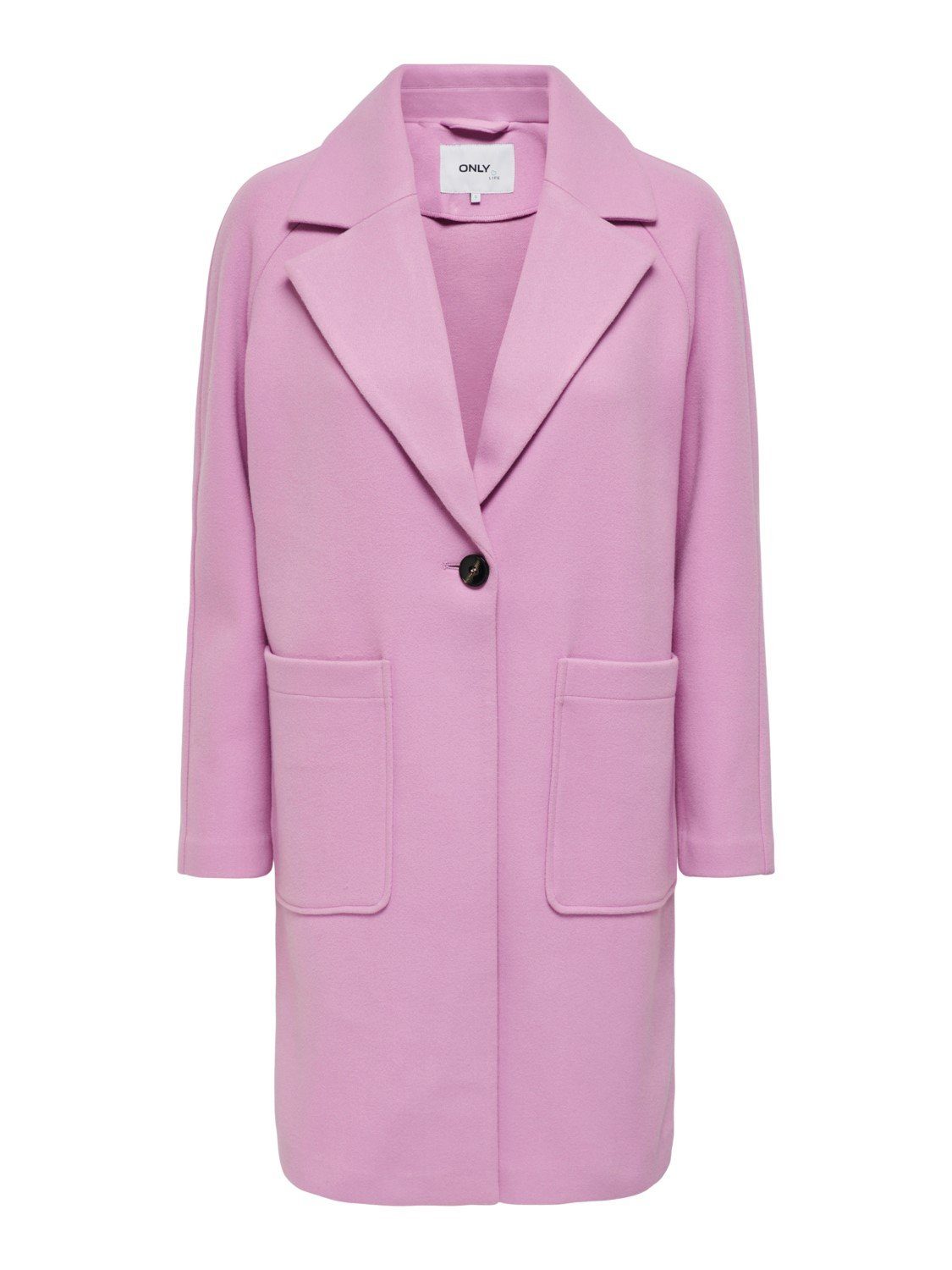 ONLY Langmantel ONLY Damen Übergangs-Mantel OnlNewVictoria Coat Revers-Kragen