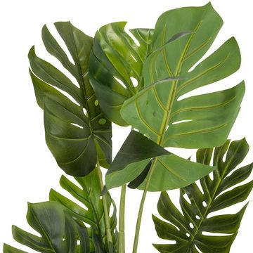 Kunstpflanze Kunstpflanze MONSTERA Kunststoff Monstera, hjh OFFICE, Höhe 100.0 cm, Pflanze im Kunststoff-Topf