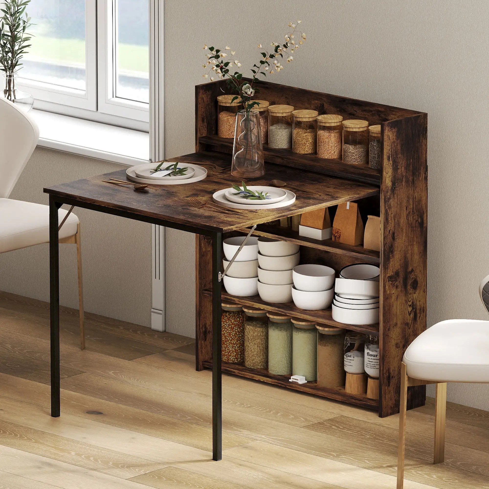 BlingBin Küchentisch Esstisch Klappbar für 3 Personen Klapptisch mit 4-stuf günstig online kaufen