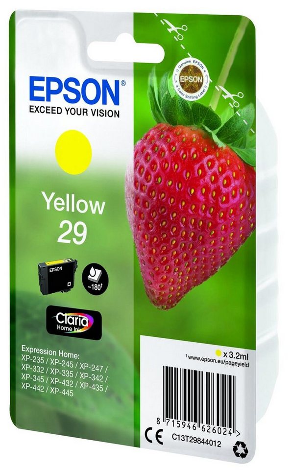 Thumbnail - Epson Epson 29 Erdbeere Druckerpatrone gelb Tintenpatrone
