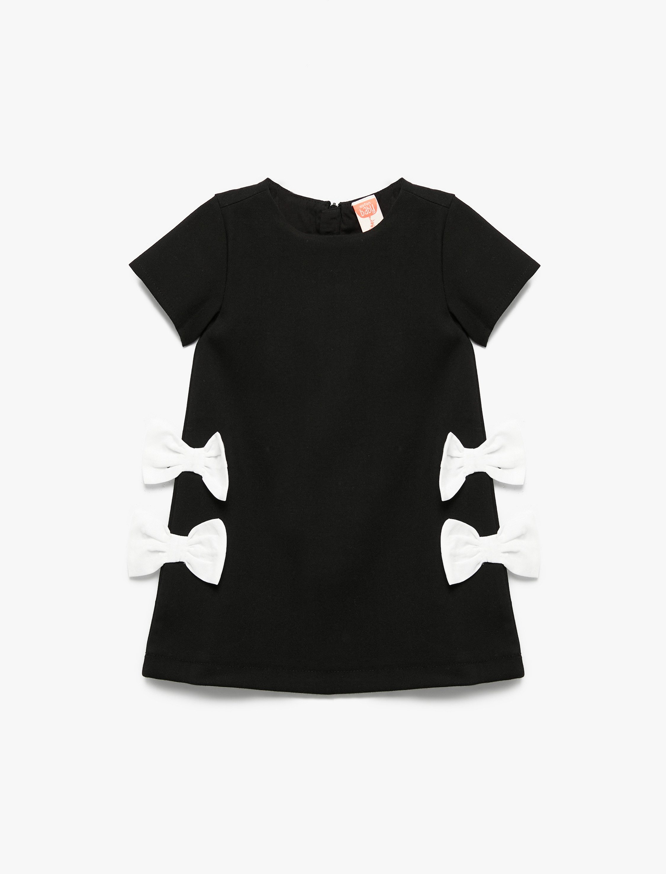 Koton Midikleid Koton Kurzarmkleid Mit Schleifen-Detail