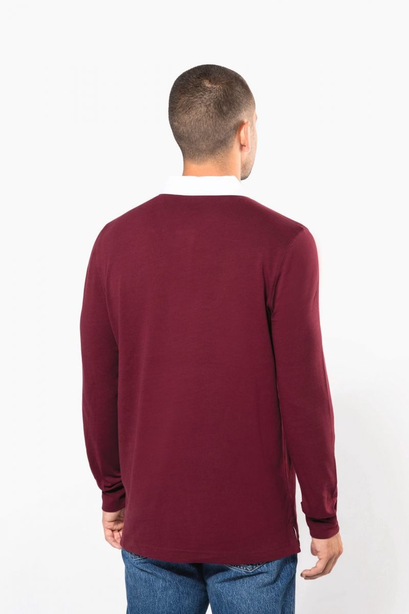 Kariban Langarm-Poloshirt Herren Rugby-Polohemd günstig online kaufen