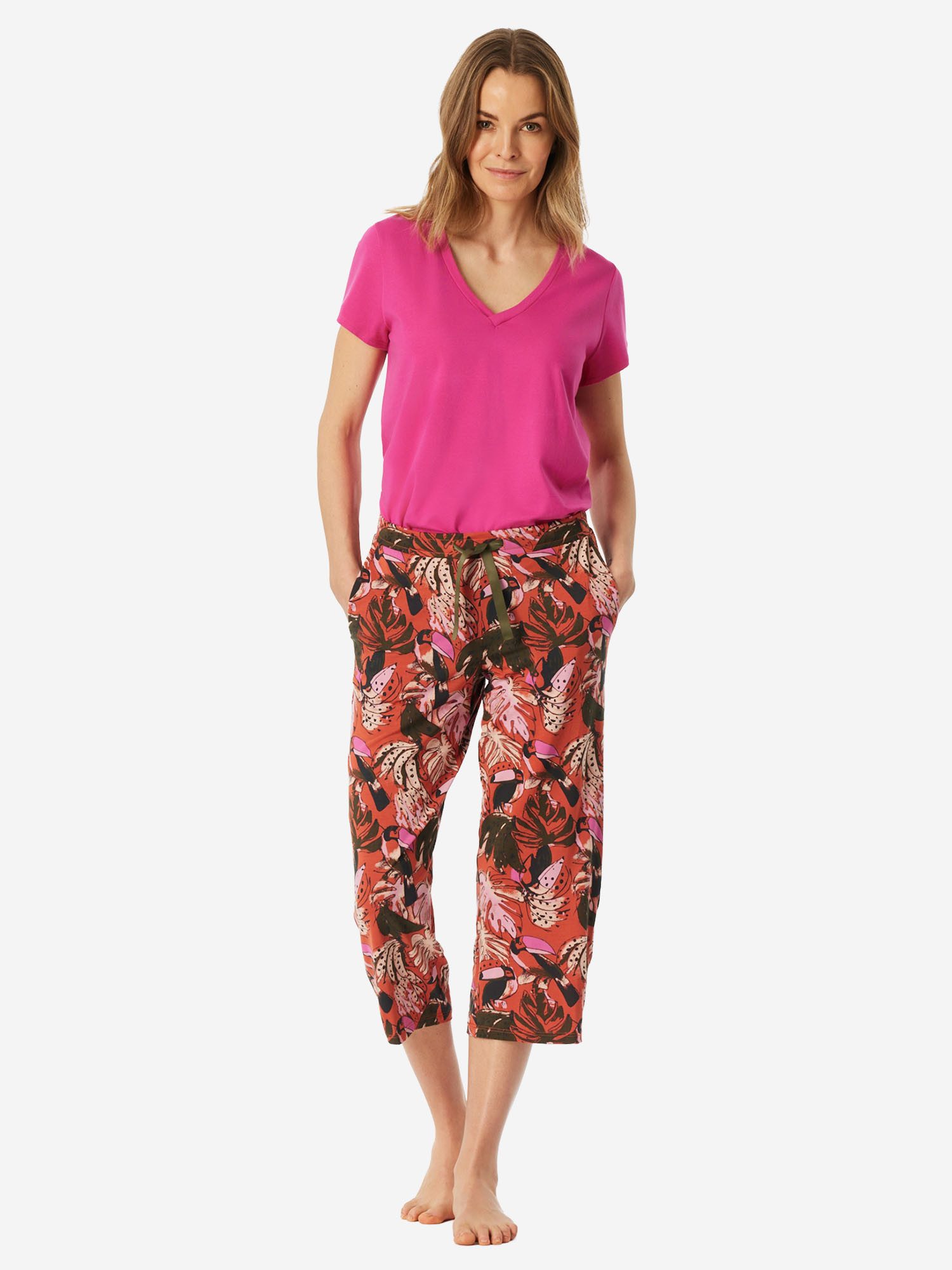 Schiesser Pyjamahose Mix Relax Schlafhose, Nacht Hose, Loungehose