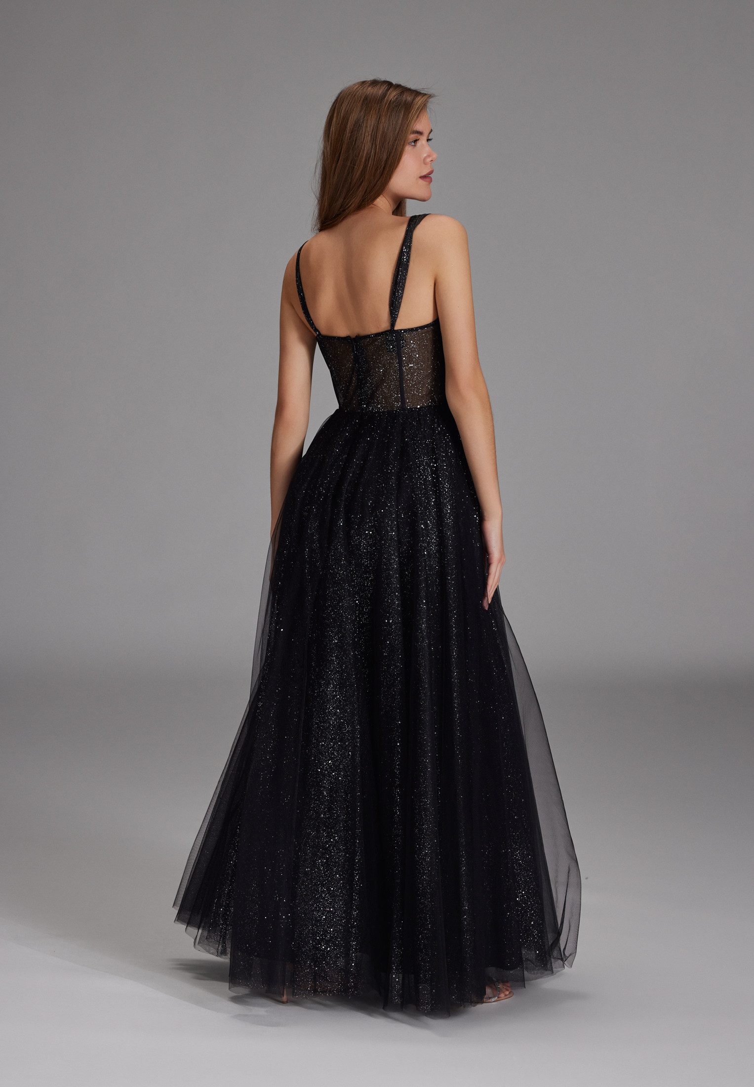 Hey Kyla Abendkleid - Tüllrobe mit Schimmereffekt A-Linie günstig online kaufen