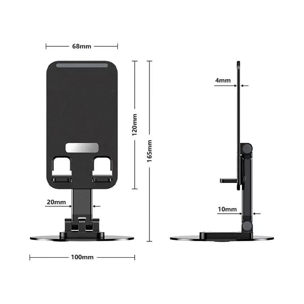 Coonoor Flexibel Alu Handyhalter: Drehbar und Klappbar Handy-Halterung,  (Tragbar und langlebig)
