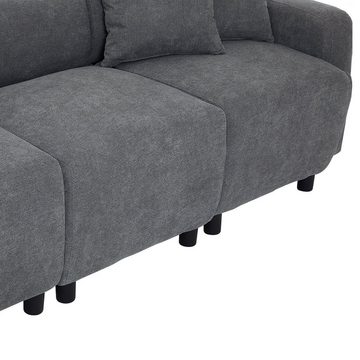 REDOM 3-Sitzer mit Kissen, Chaiselongue-Sofa