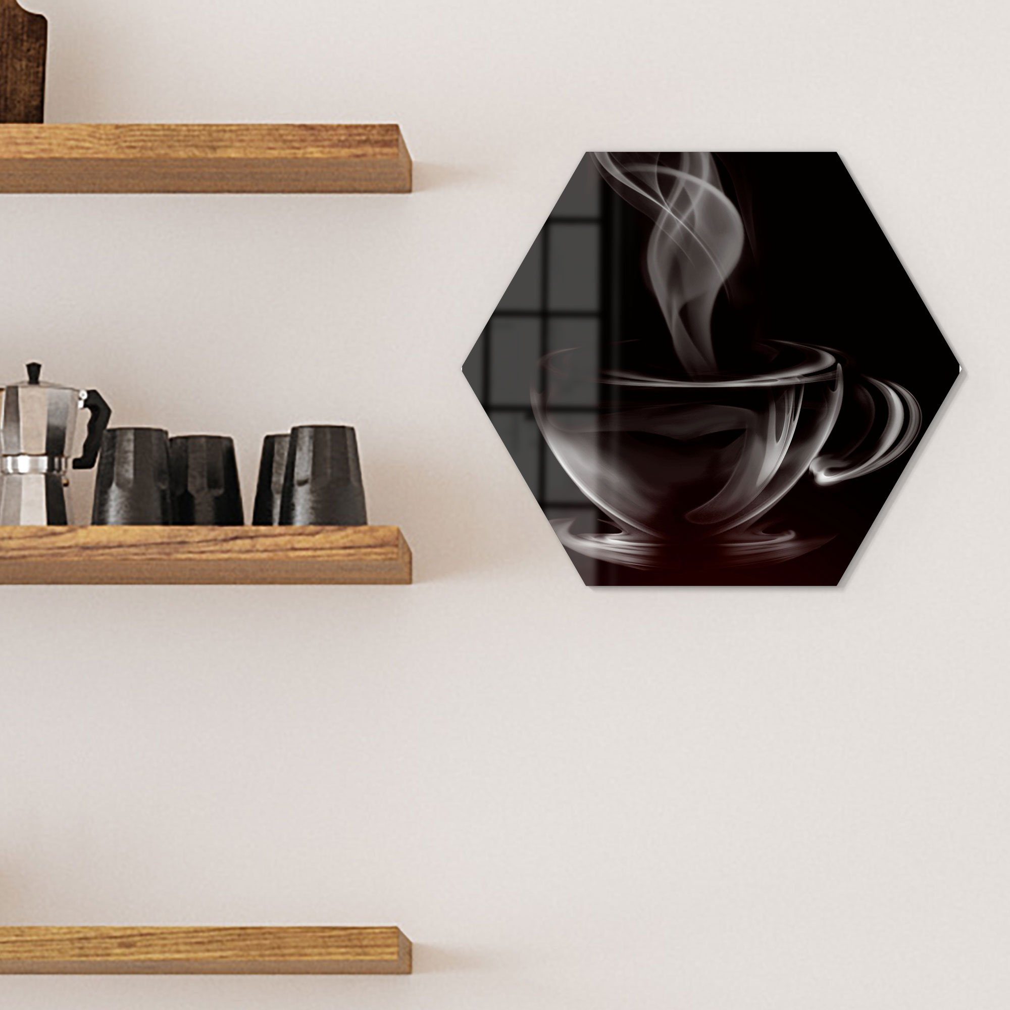 DEQORI Magnettafel 'Tasse aus Kaffeedampf', Whiteboard Pinnwand beschreibbar – Bild 3 von 5