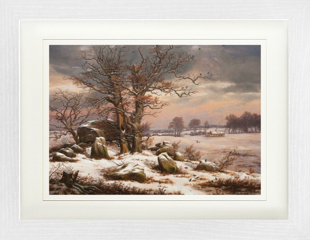 Poster Johan Christian Dahl Gerahmtes Bild Mit Edlem Passepartout