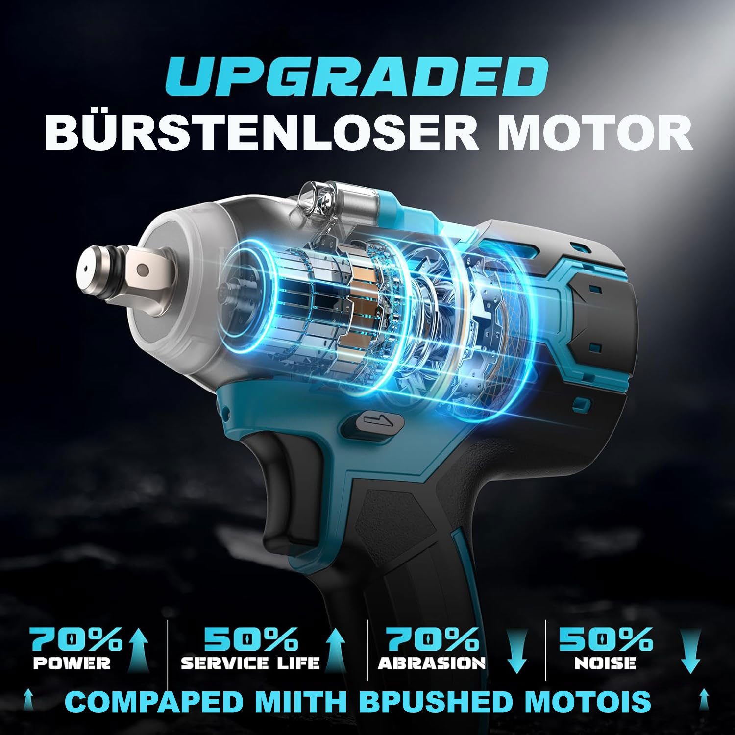 Pdgrid Akku-Bohrschrauber 21V Brushless Motor Elektrischer günstig online kaufen
