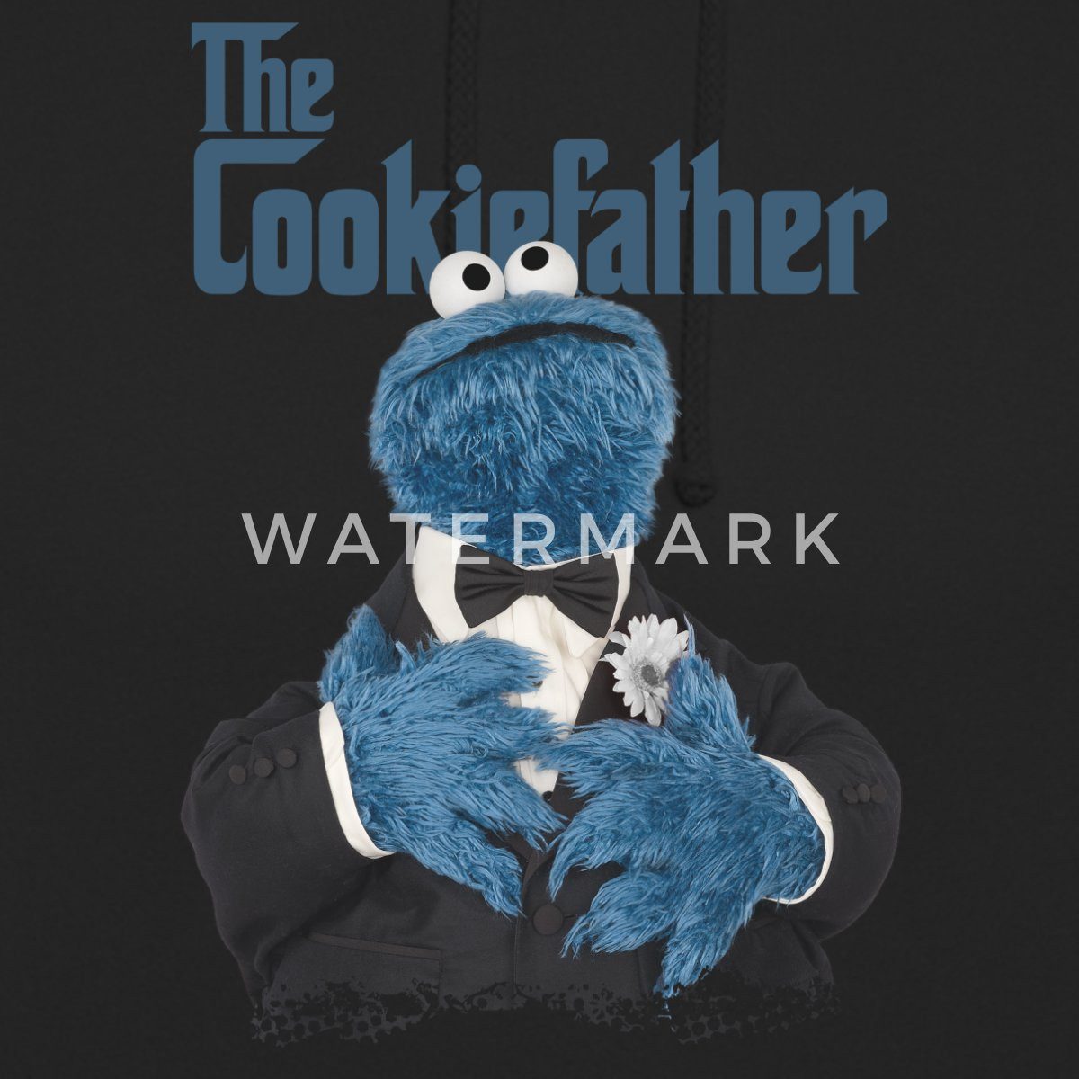 Spreadshirt Hoodie Sesamstraße The Cookiefather Unisex Hoodie (1-tlg)