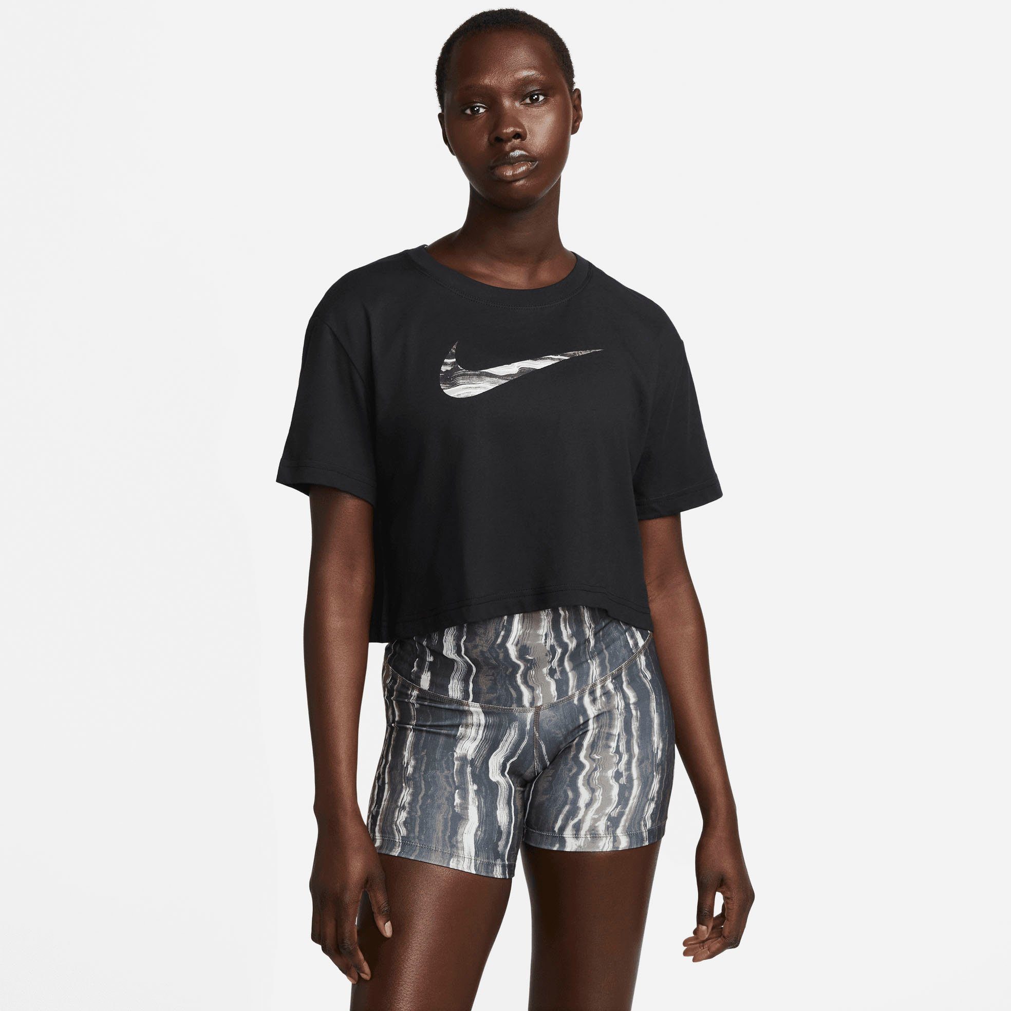 Nike Trainingsshirt Dri-FIT Women's Short-Sleeved Cropped günstig online kaufen