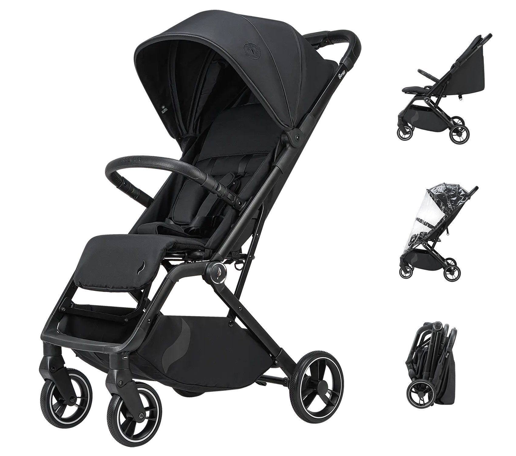 Osann Kinder-Buggy Boogy 2, 0 - 22 kg inkl. Regenverdeck, große Räder, Einhand-Faltmechanismus