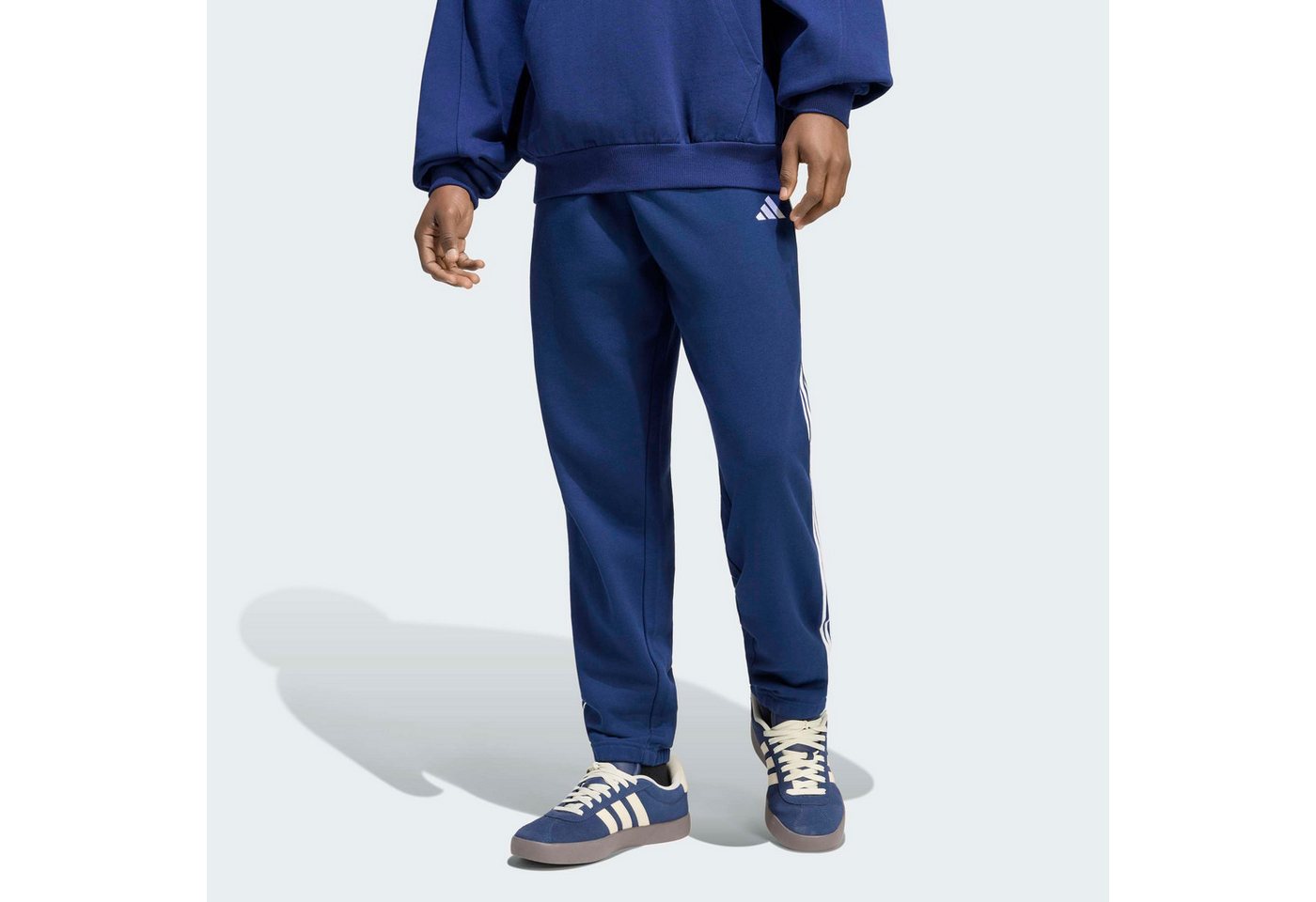 adidas Sportswear Sporthose ESSENTIALS 3-STREIFEN, FRENCH TERRY, SCHMAL ZULAUFEND, BÜNDCHEN