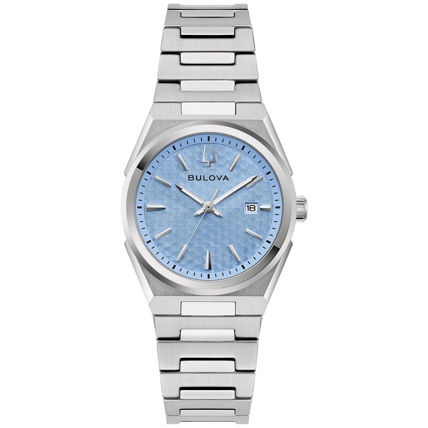 Bulova Quarzuhr Quarz Classic Stahl/Hellblau