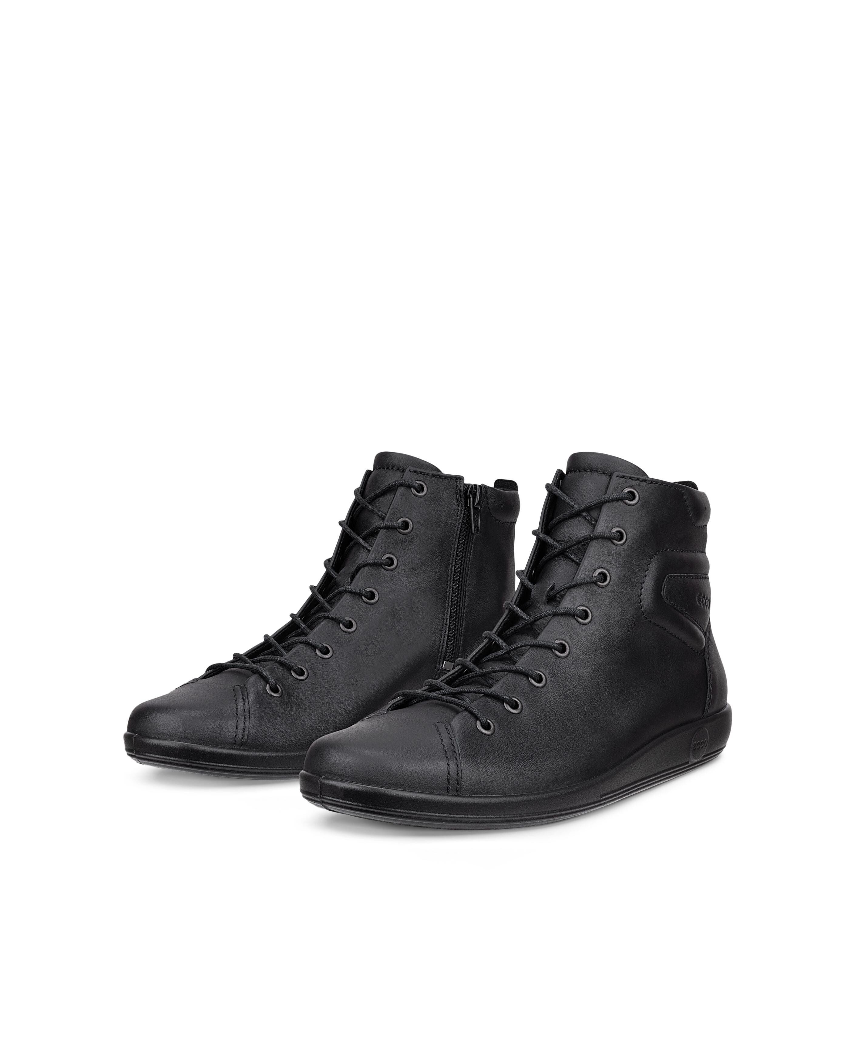Ecco ECCO SOFT 2.0 Schnürboots Casual-Boots, Stiefelette, High Top-Sneaker mit Reißverschluss