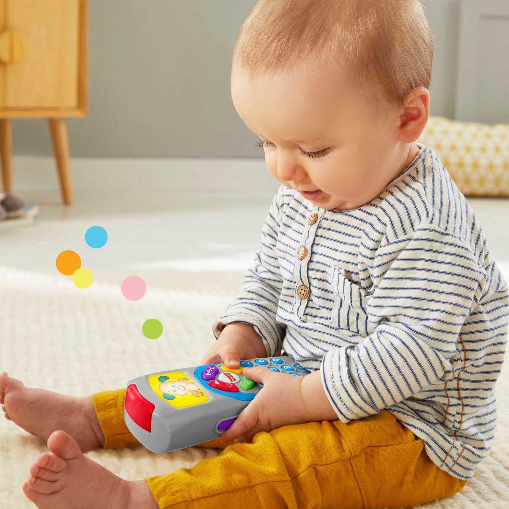 Fisher-Price® Lernspielzeug Lernspaß Hündchen-Fernbedienung, mit Musik und Lichtern