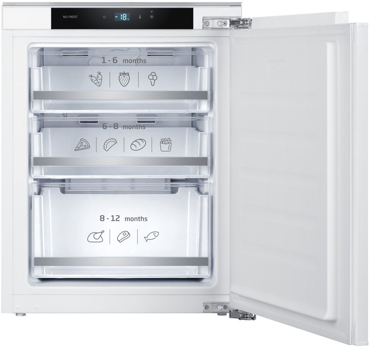 Amica Einbaugefrierschrank EGSX 321 210, 71,2 cm hoch, 55,6 cm breit