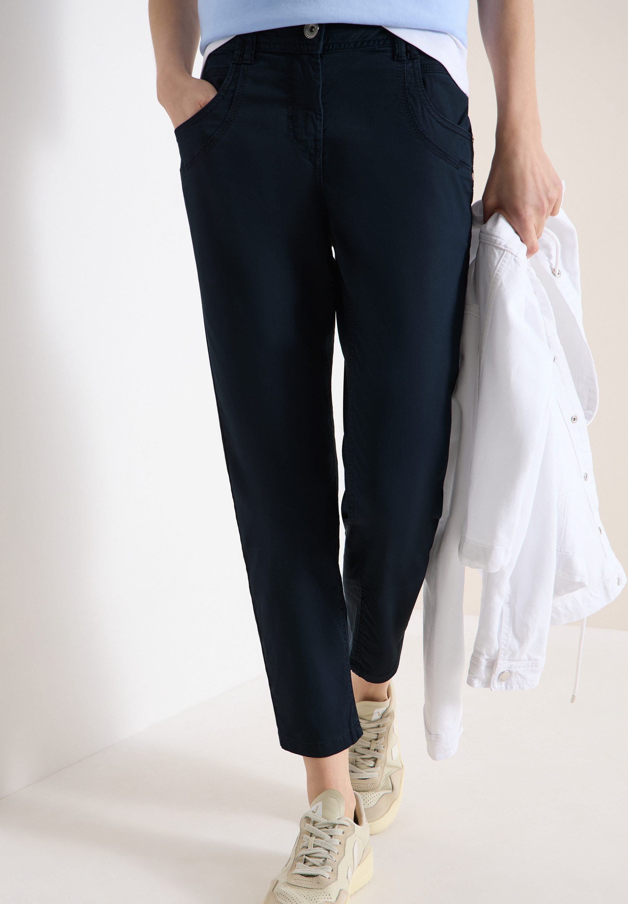 CECIL Stoffhose aus Baumwolle mit Stretchanteil