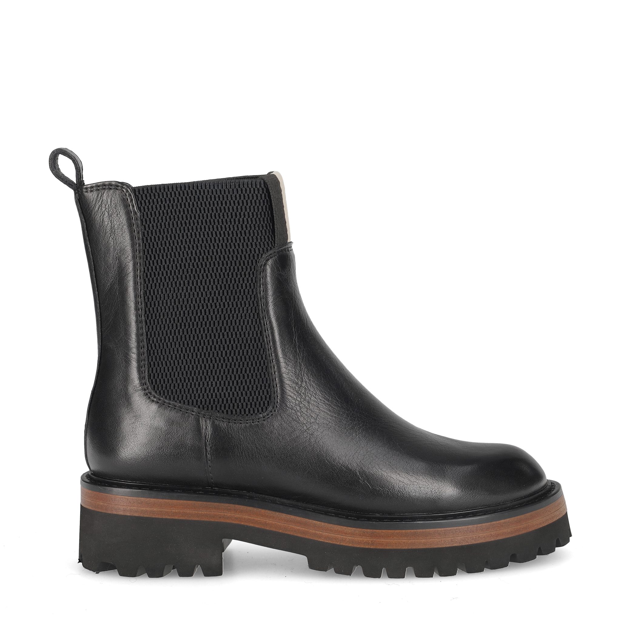 Maripé Maripé MA148 V.1, Stiefeletten, Chelsea Boots, Schwarz/ Ginger, Damen Chelseaboots