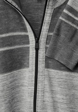 STREET ONE MEN Strickjacke mit Stehkragen