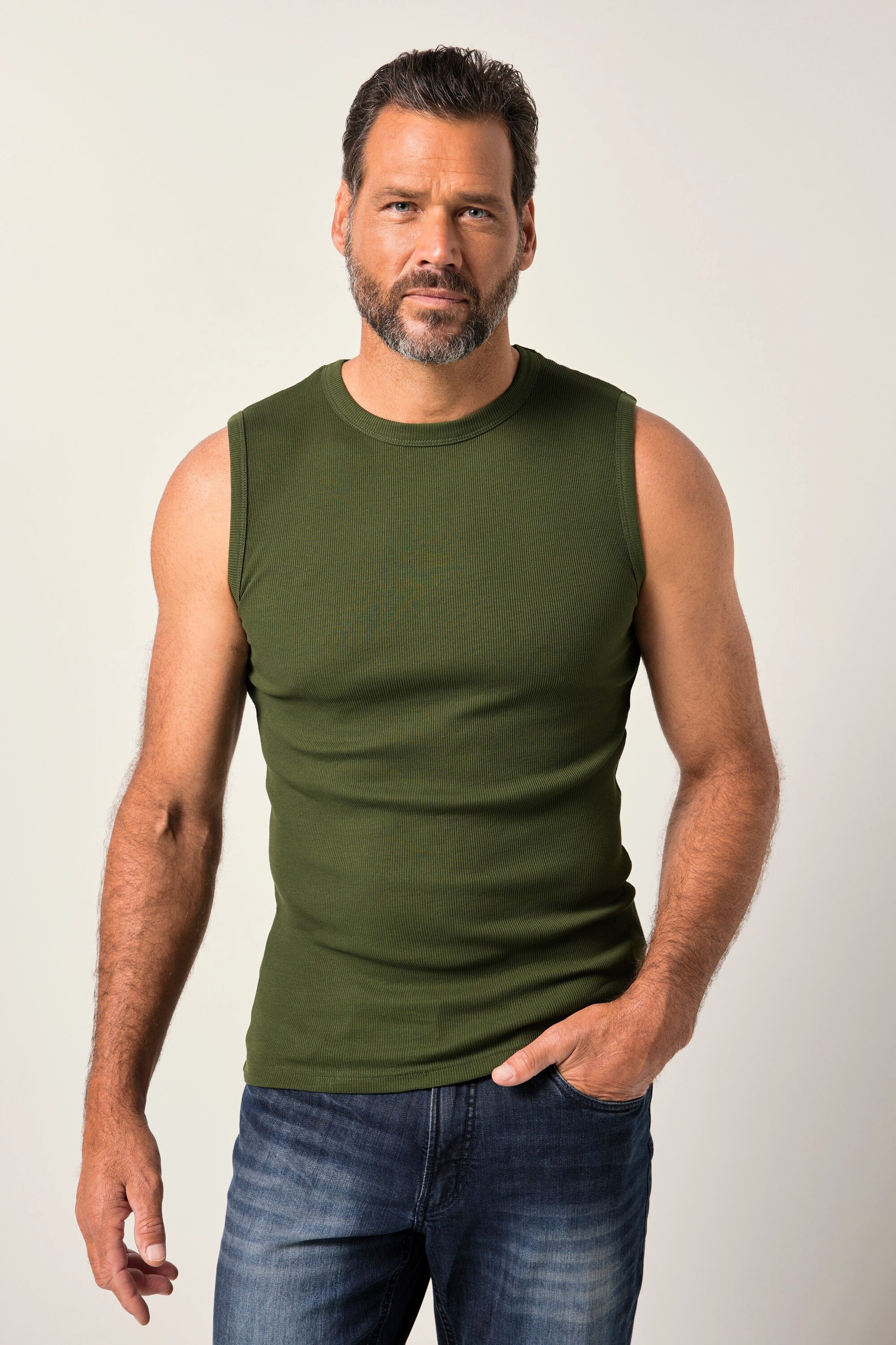 JP1880 Unterhemd Unterhemd Rippjersey breite Träger günstig online kaufen