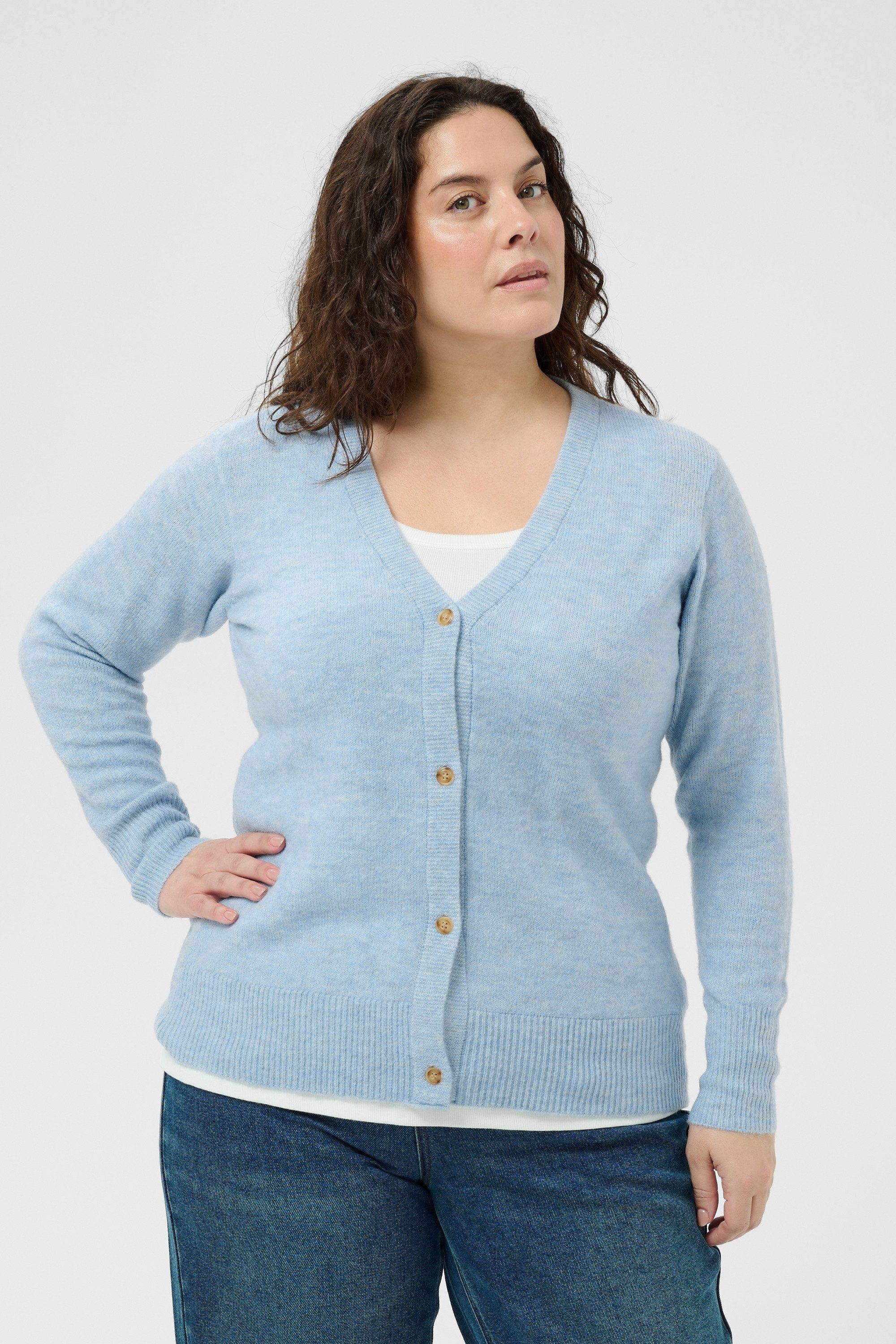 KAFFE Curve Cardigan Strickjacke KCyris Große Größen