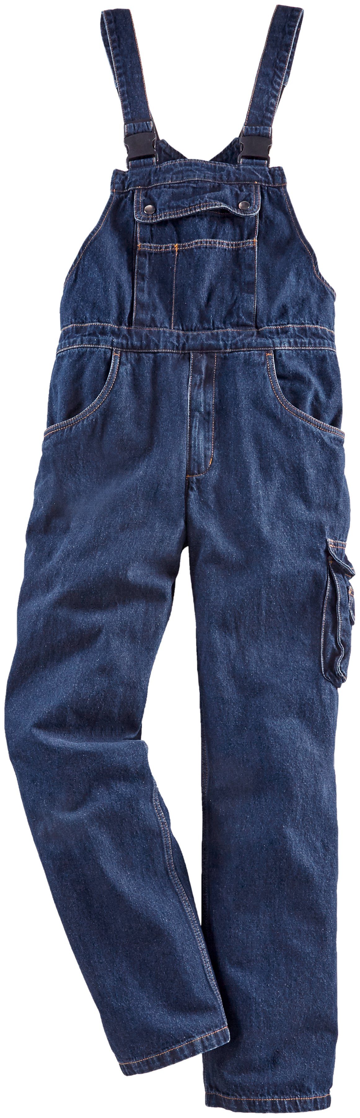 Northern Country Latzhose Worker Jeans langlebig) aus Taschen, 2er-Pack, 11 und (2-tlg., Latzhosen Bund, mit Baumwolle, strapazierfähig fit praktischen comfort dehnbarem 100