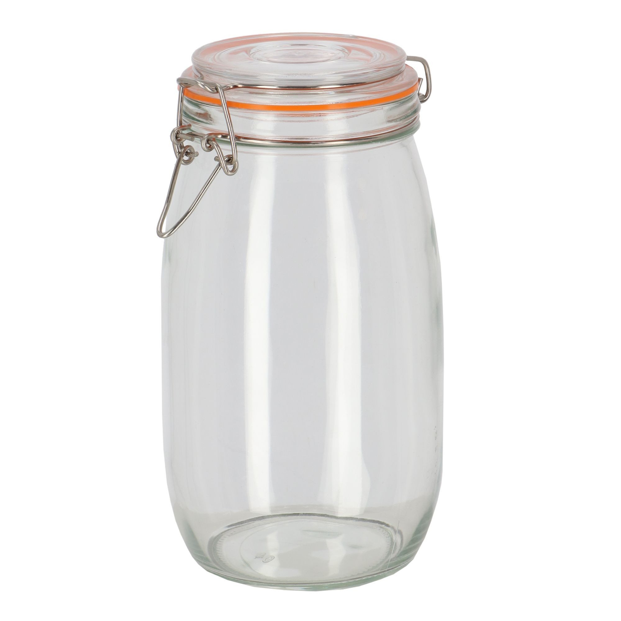 Rivanto Einmachglas, Glas, Edelstahl, Silikon, (Set, 12-tlg), Größe XXL 1500 ml mit Einmachgummi