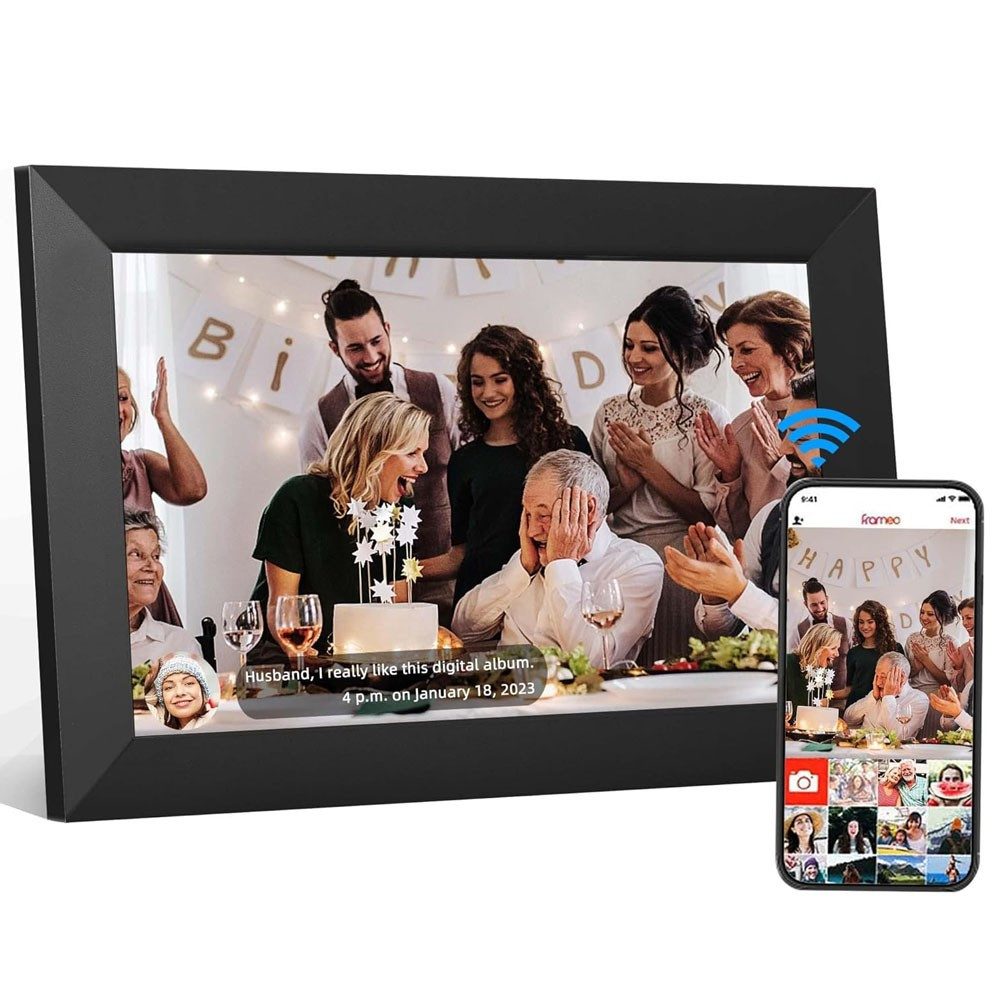 PRIISF Bilderrahmen WLAN Digitaler Elektronischer FotoRahmen 10,1″ Bildschi günstig online kaufen