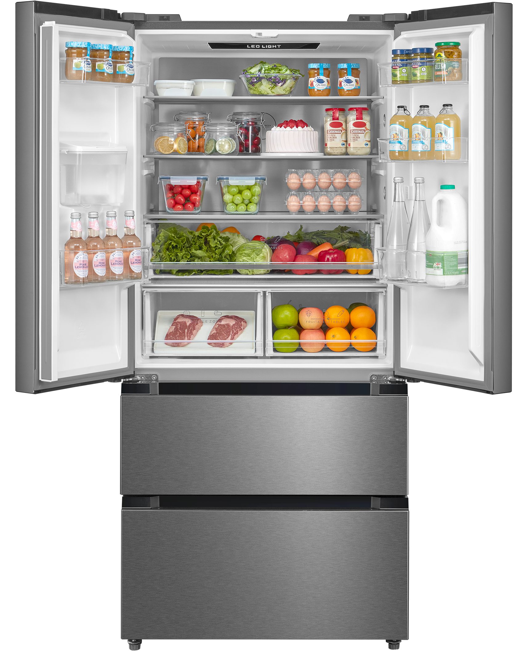 Hanseatic French Door HFD18983DWDI, 189,8 cm hoch, 83,3 cm breit