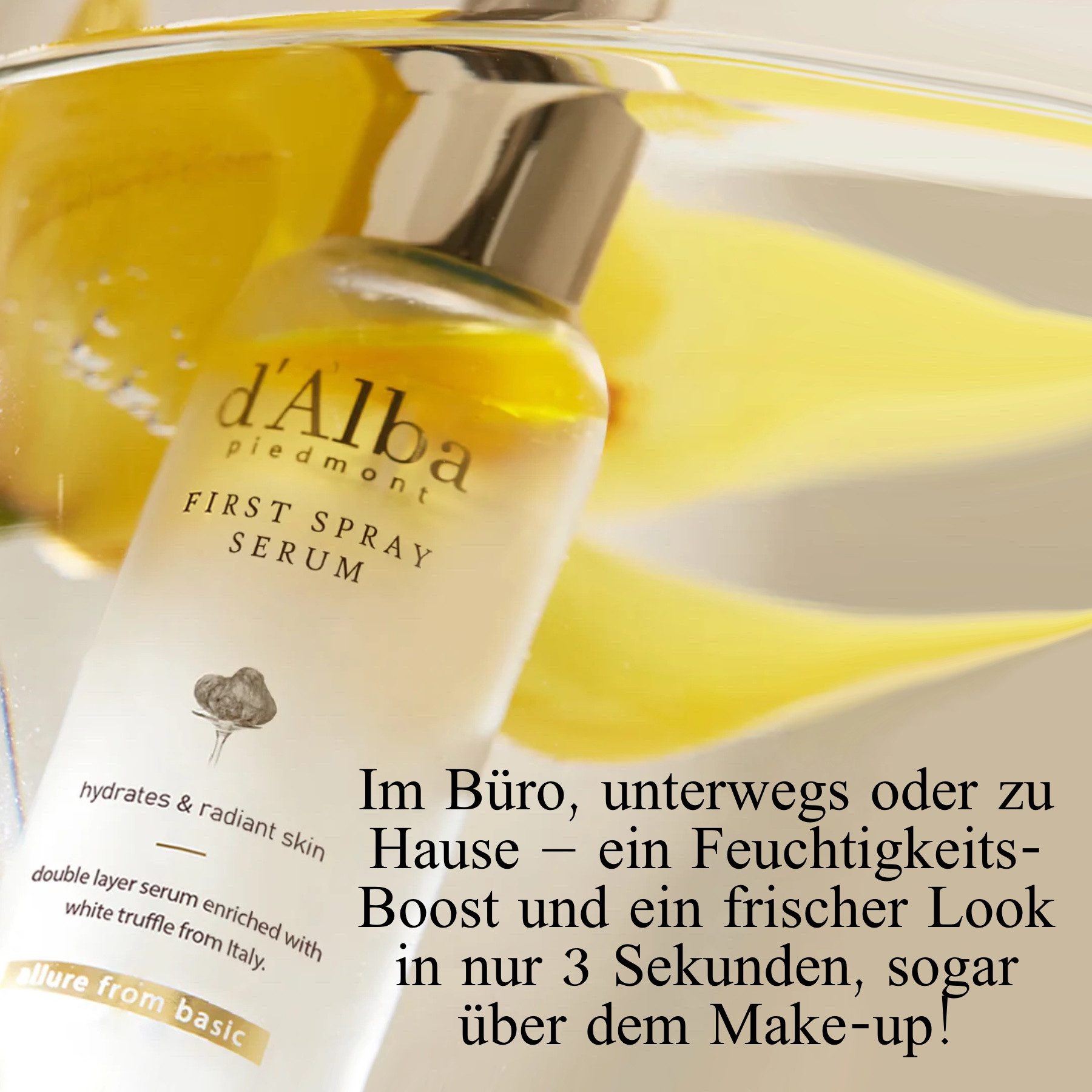 d'Alba Gesichtspflege First Spray Serum Korea Feuchtigkeit Glow Anti-Aging 100ml d’Alba, 1-tlg., Feuchtigkeitscreme, Stresslinderung
