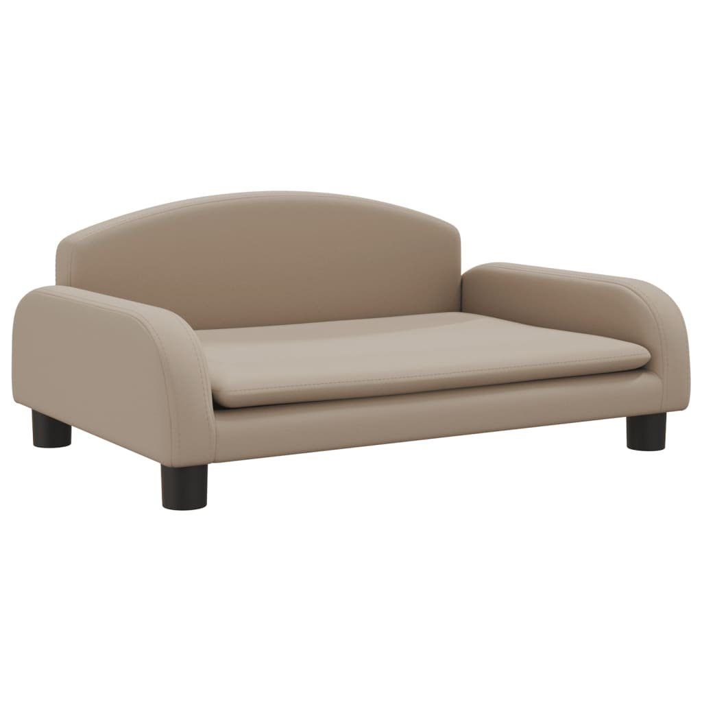 vidaXL Kindersofa Kindersofa Cappuccino 70x45x30 cm Kunstleder Kindercouch Kindermöbel K