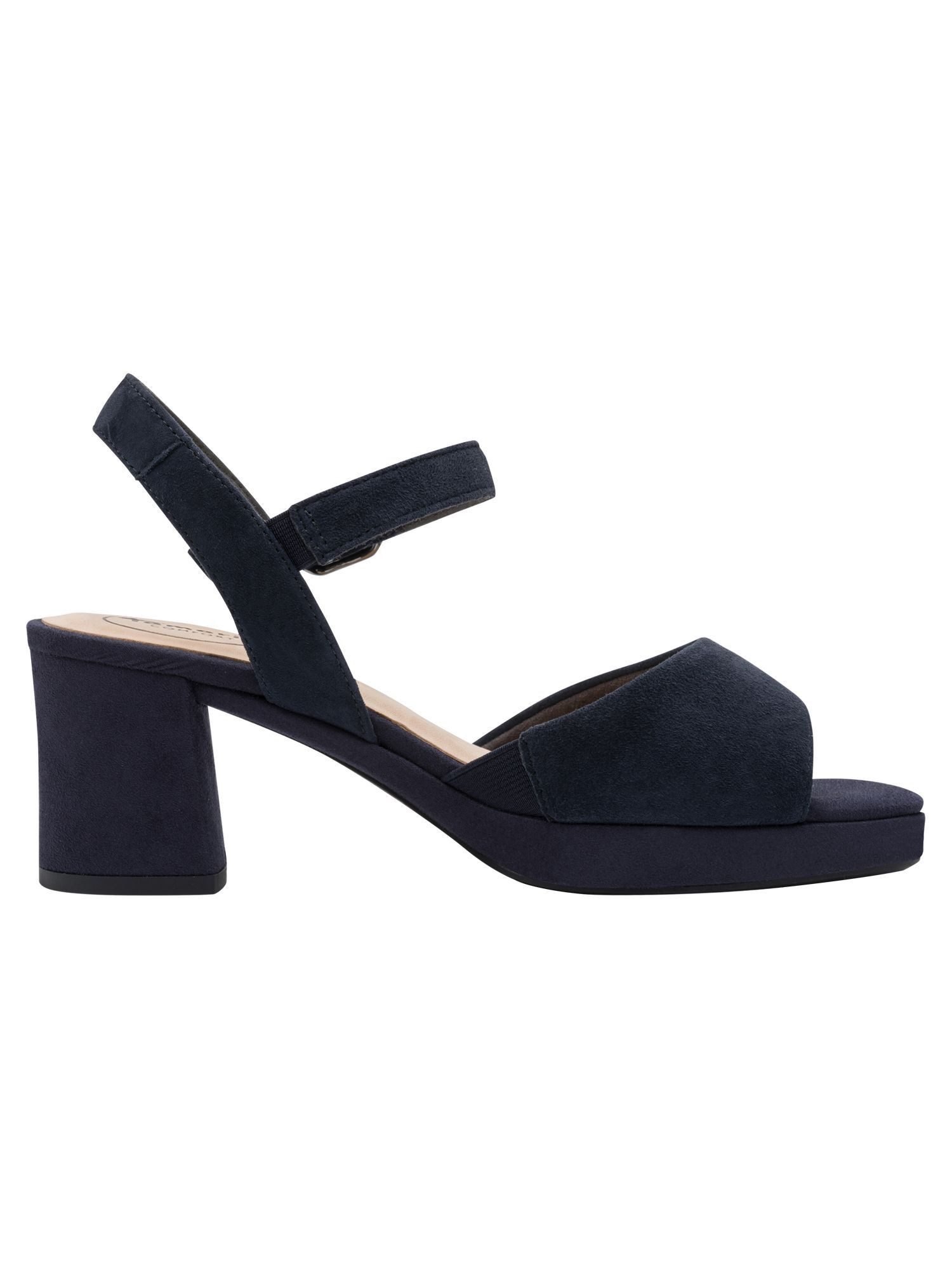 Tamaris WIDE FIT comfortFit aus Leder Blockabsatz Sandalette comfortFit