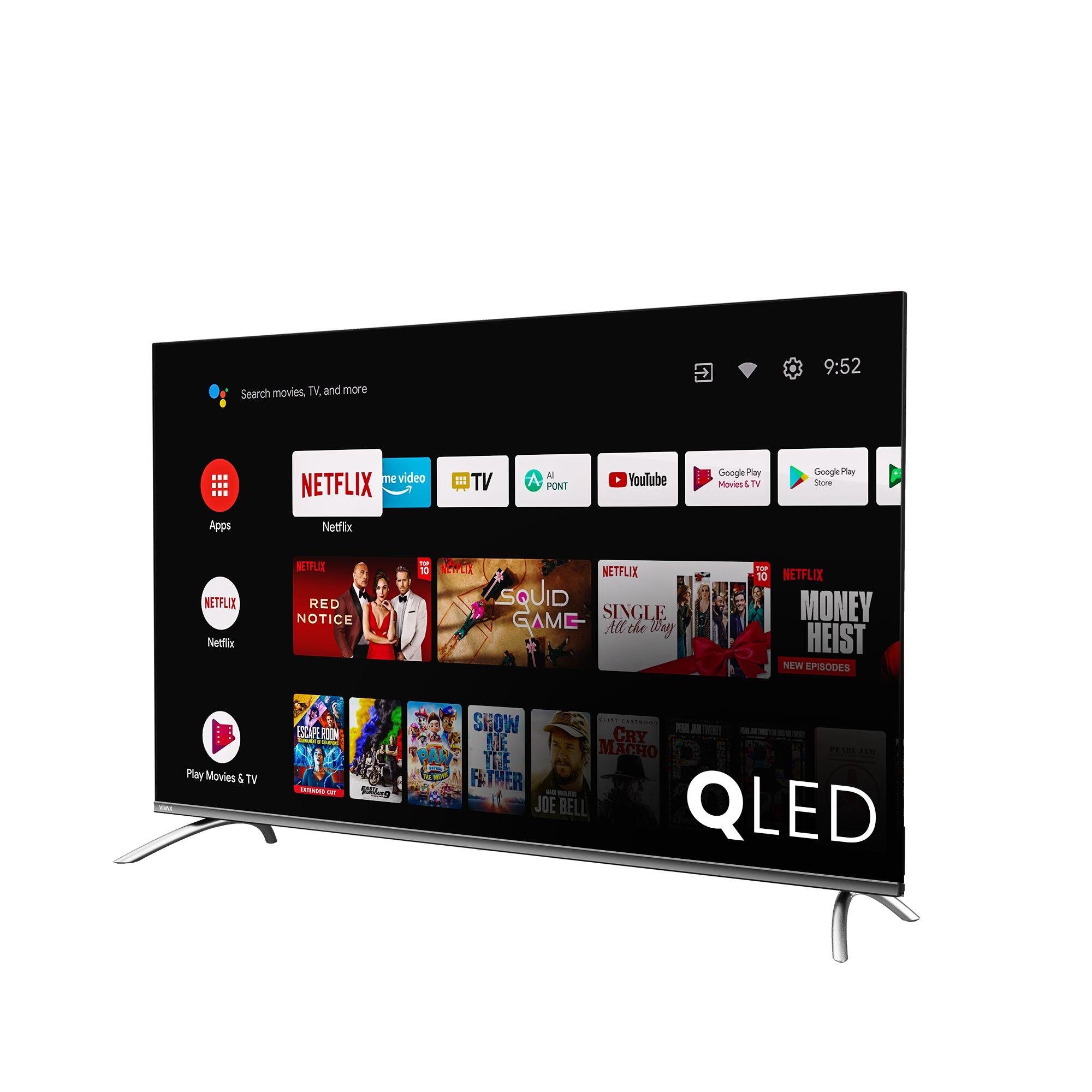 Vivax Q-Serie 50Q10C QLED-Fernseher (50 Zoll, 4K Ultra HD, Smart-TV,  Android)