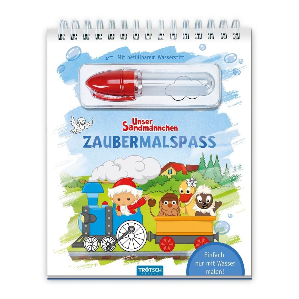 DIY-Buch Trötsch Unser Sandmännchen Zaubermalspaß mit Wasserstift Malblock mit diverse