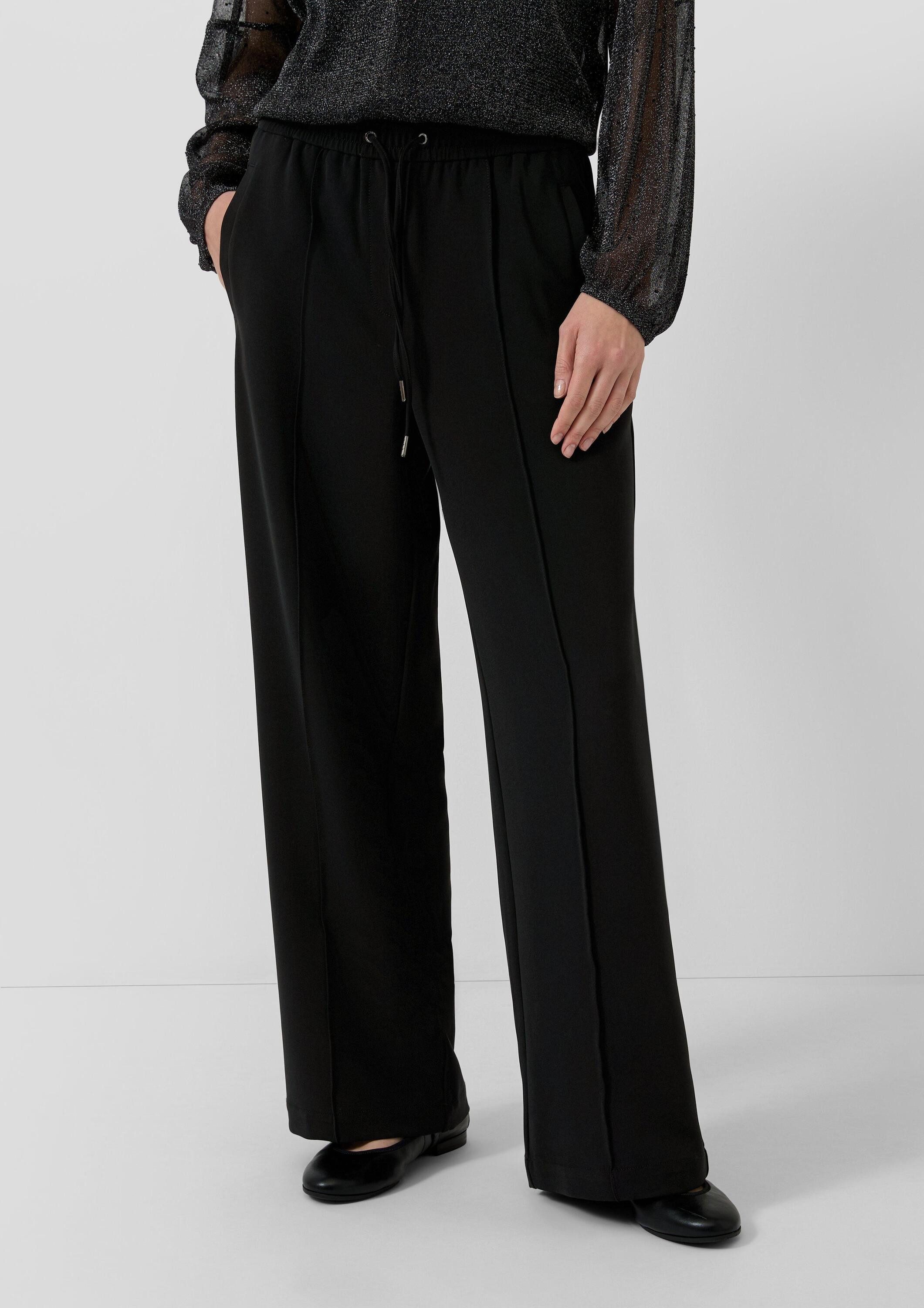 s.Oliver Chinos Hose Fließende Hose mit geradem Bein und Elastikbund günstig online kaufen